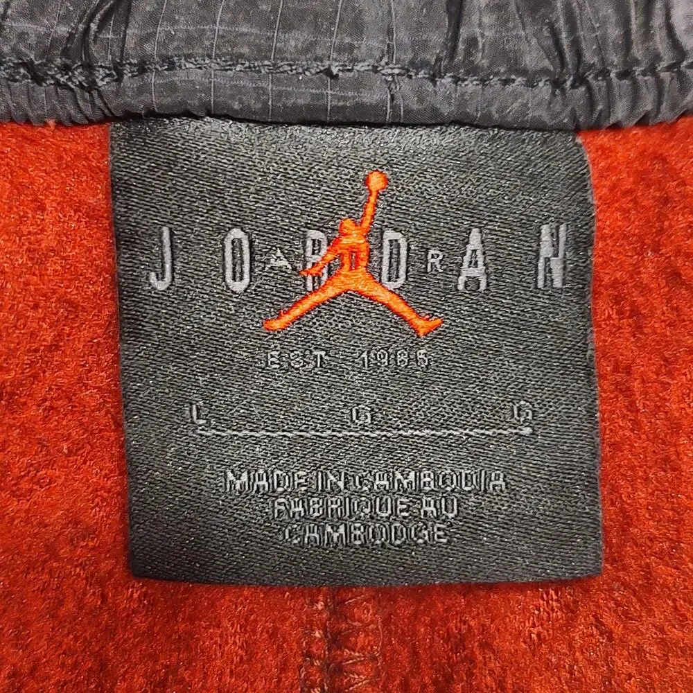Jordan Red Fleece Pants Size L Large Sweatpants Vintage